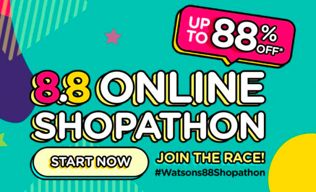 Shopping Online & Nikmati Diskaun Sehingga 88% Di Shopathon Festival Watsons