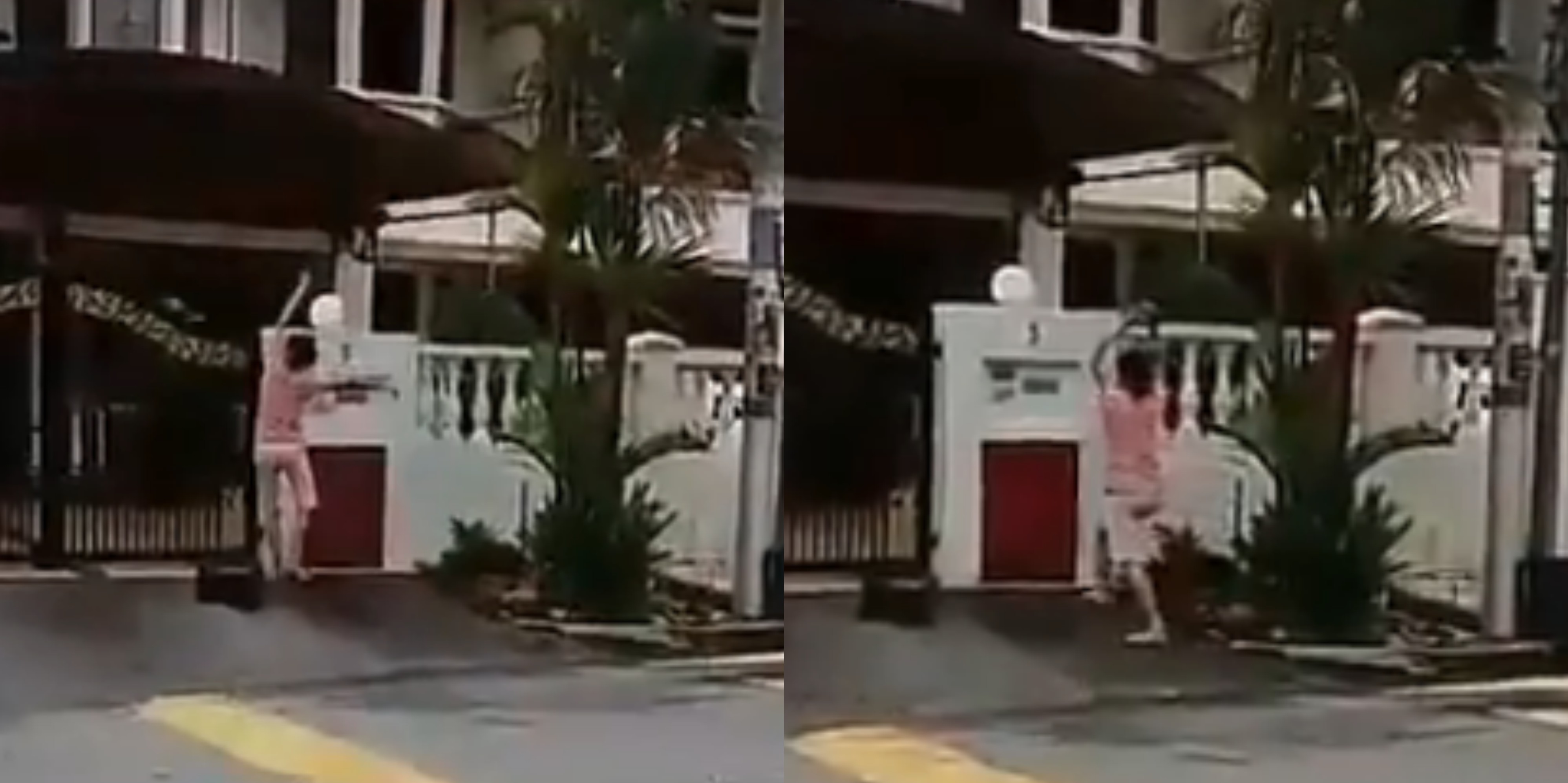 [VIDEO] Aksi Wanita Lempar Barang Ke Dalam Rumah Jiran Bikin Netizen ‘Panas Hati’