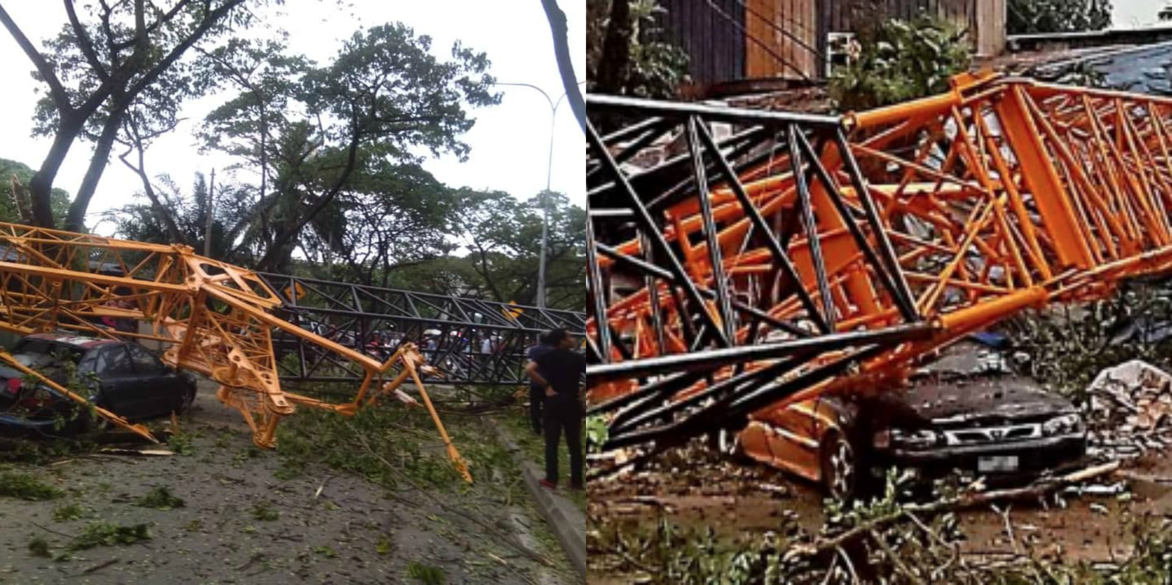 Kren Tumbang Hempap 3 Rumah & 2 Kereta, Bayi Lelaki Berusia 3 Bulan Antara Yang Cedera