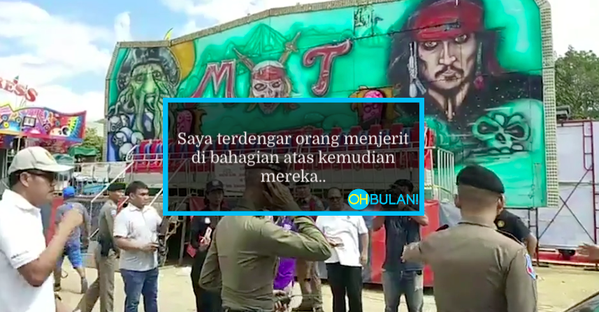 [VIDEO] Detik Cemas 5 Orang Terpelanting Keluar Dari Permainan Fun Fair Di Thailand