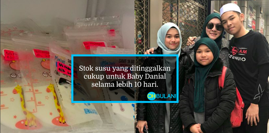 Simpan Stok Susu Buat Baby Danial, Abby Abadi & Keluarga Selamat Berangkat Ke Tanah Suci