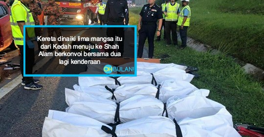 Hajat Ke Kenduri Aqiqah Tak Kesampaian, Lima Sekeluarga Maut, Kereta Langgar Lori Buah