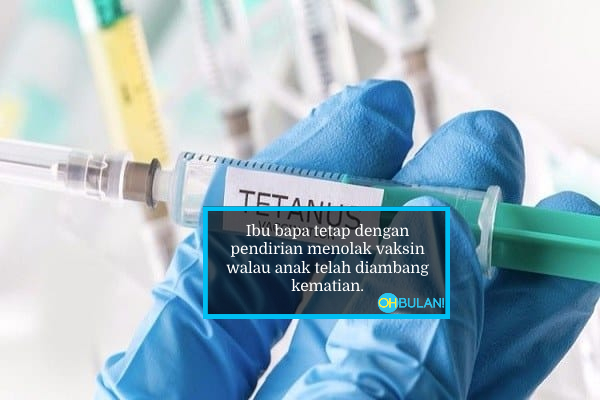 Rahang Jadi Ketat, Otot Tubuh Mengejang & Belakang Tubuh Melengkung Akibat Tolak Vaksin