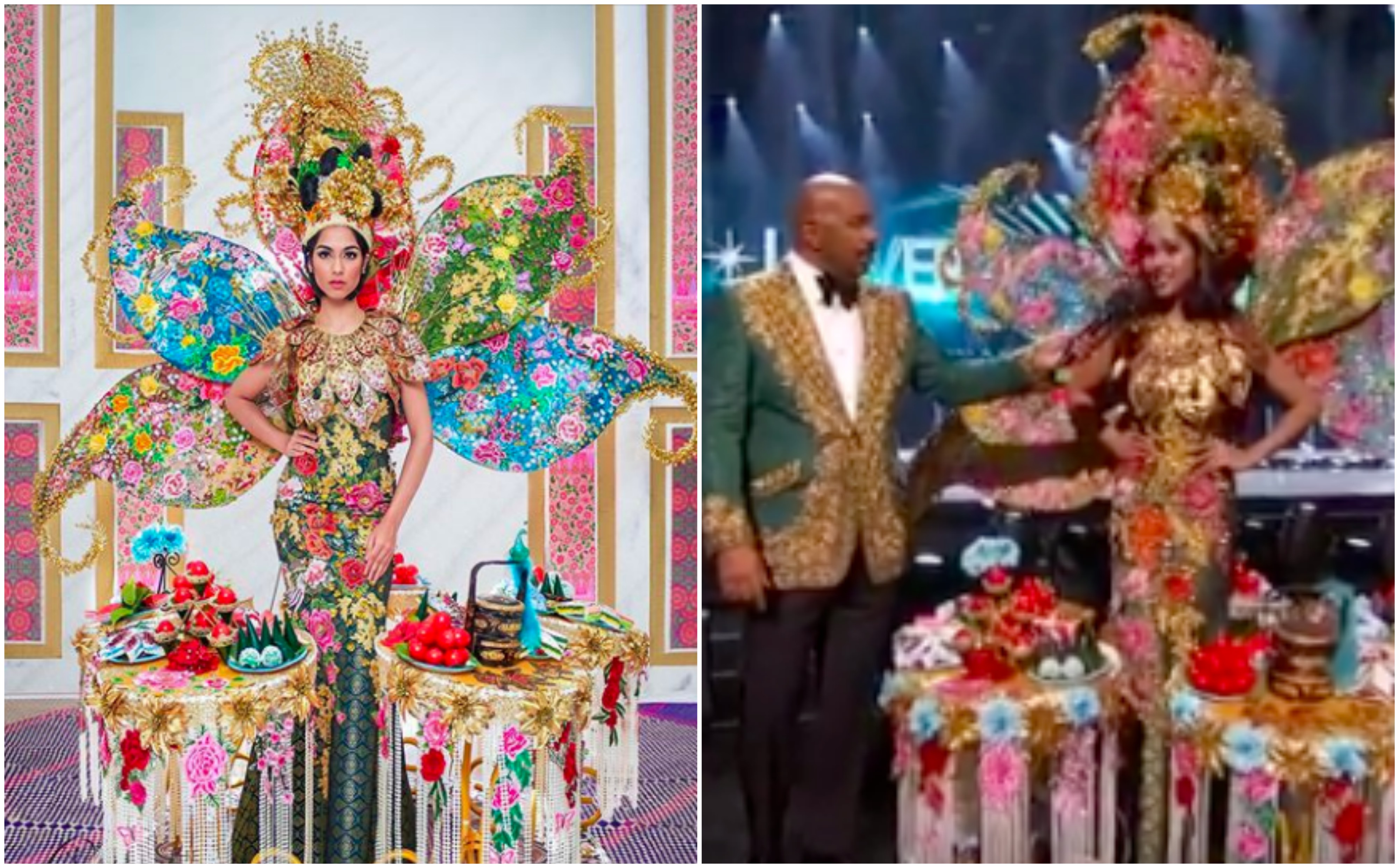 Hos Steve Harvey Salah Umum Lagi, Pemenang Sebenar National Costume Adalah Filipina