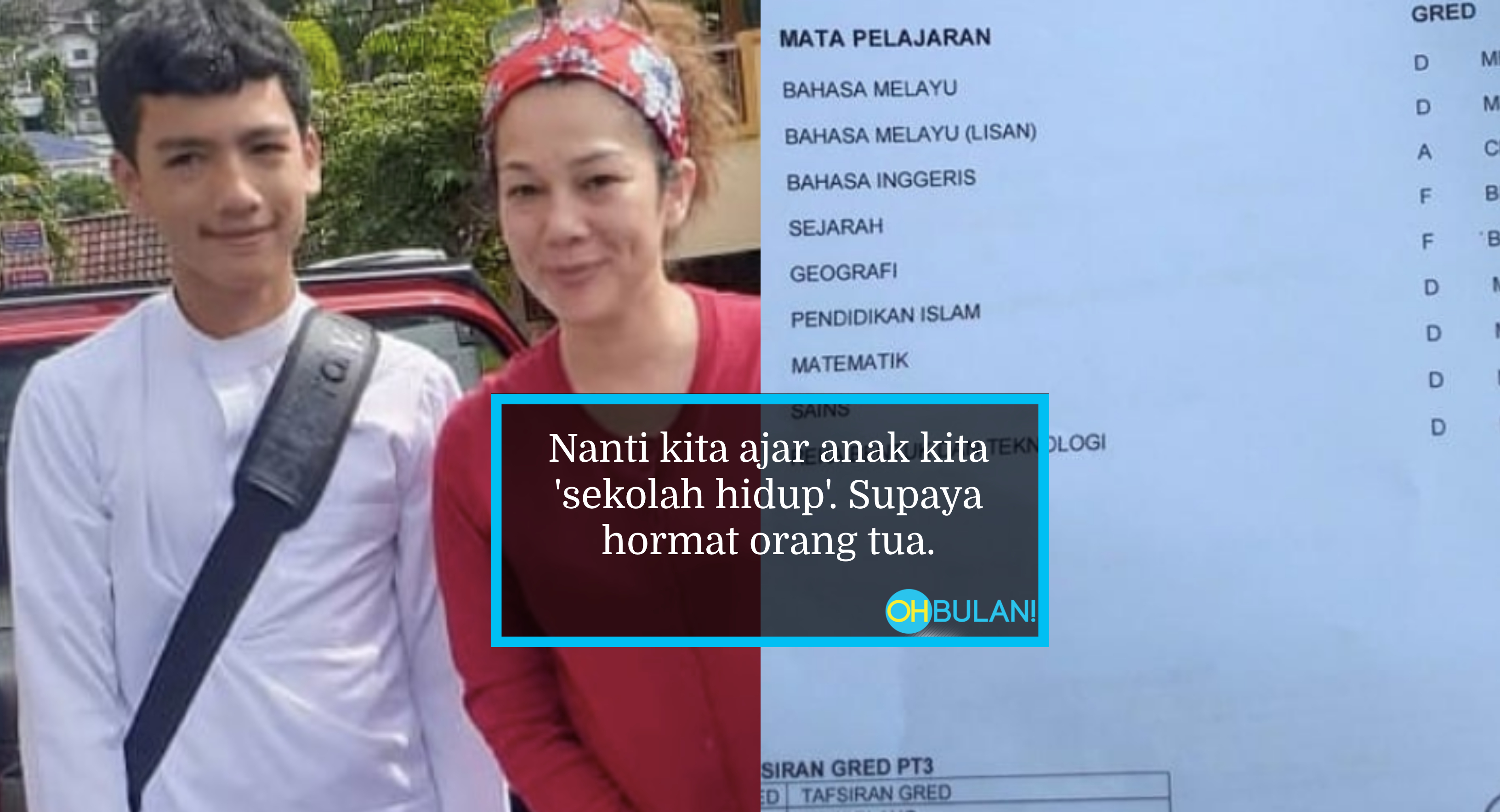 'Jauhi Dadah Banyak D ni' – Tak Malu Kongsi Result PT3 Anak, Ini .