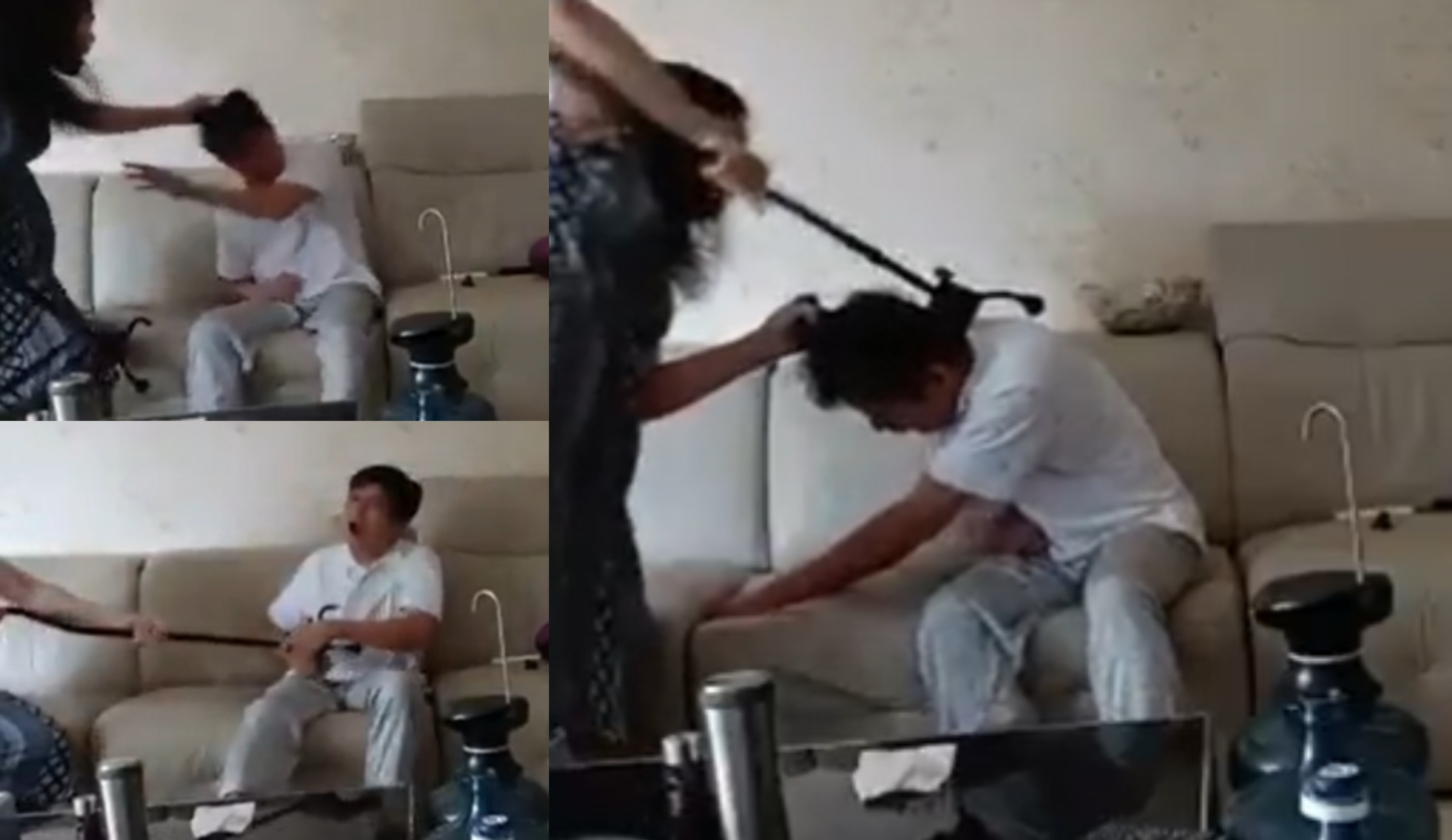 [VIDEO] ‘Mati, Mati Lu Mati!’ – Isteri Pukul Suami Strok Berkali-Kali Guna Tongkat Sampai Berdarah, Kejam!