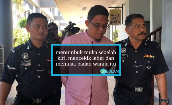 Imam Mengaku Tak Bersalah Tumbuk, Cekik & Pijak Isteri Sehingga Cedera