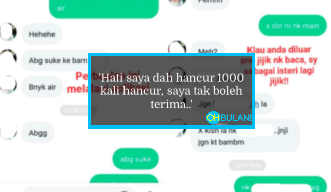 ‘Patutlah Rezeki Sedikit Demi Sedikit Ditarik’– Isteri Dedah Perbualan Lucah Suami Di Aplikasi Cari Jodoh!