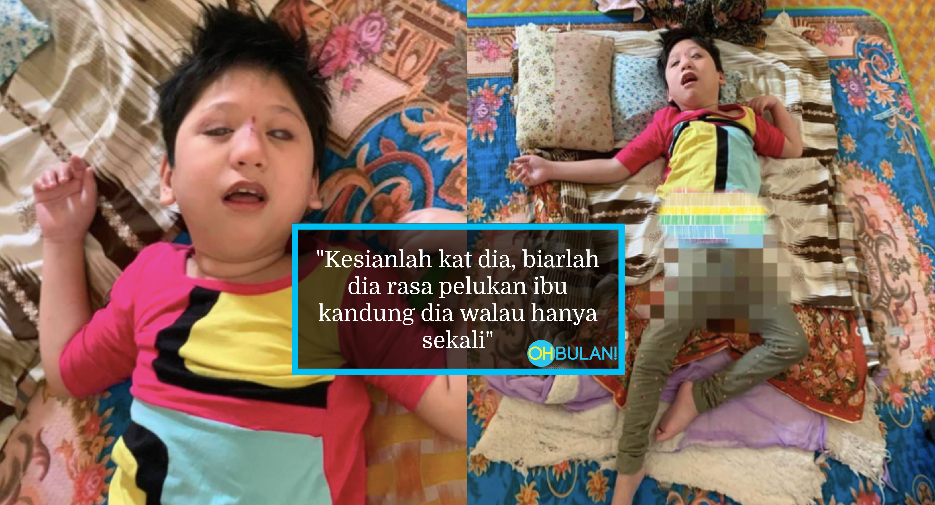 Kisah Sedih Adik Umairah Ditinggalkan Ibu Bapa Kandung Rayu Bantuan Katil Khas Stroller