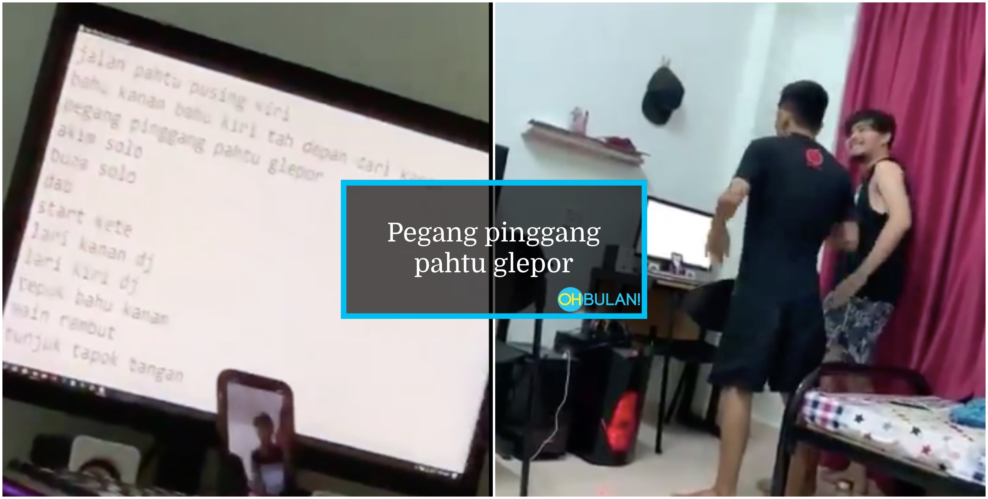 [VIDEO] ‘Pegang Pinggang Pastu Glepor’ – Aksi Lucu Dua Sekawan Try Buat Video Tiktok