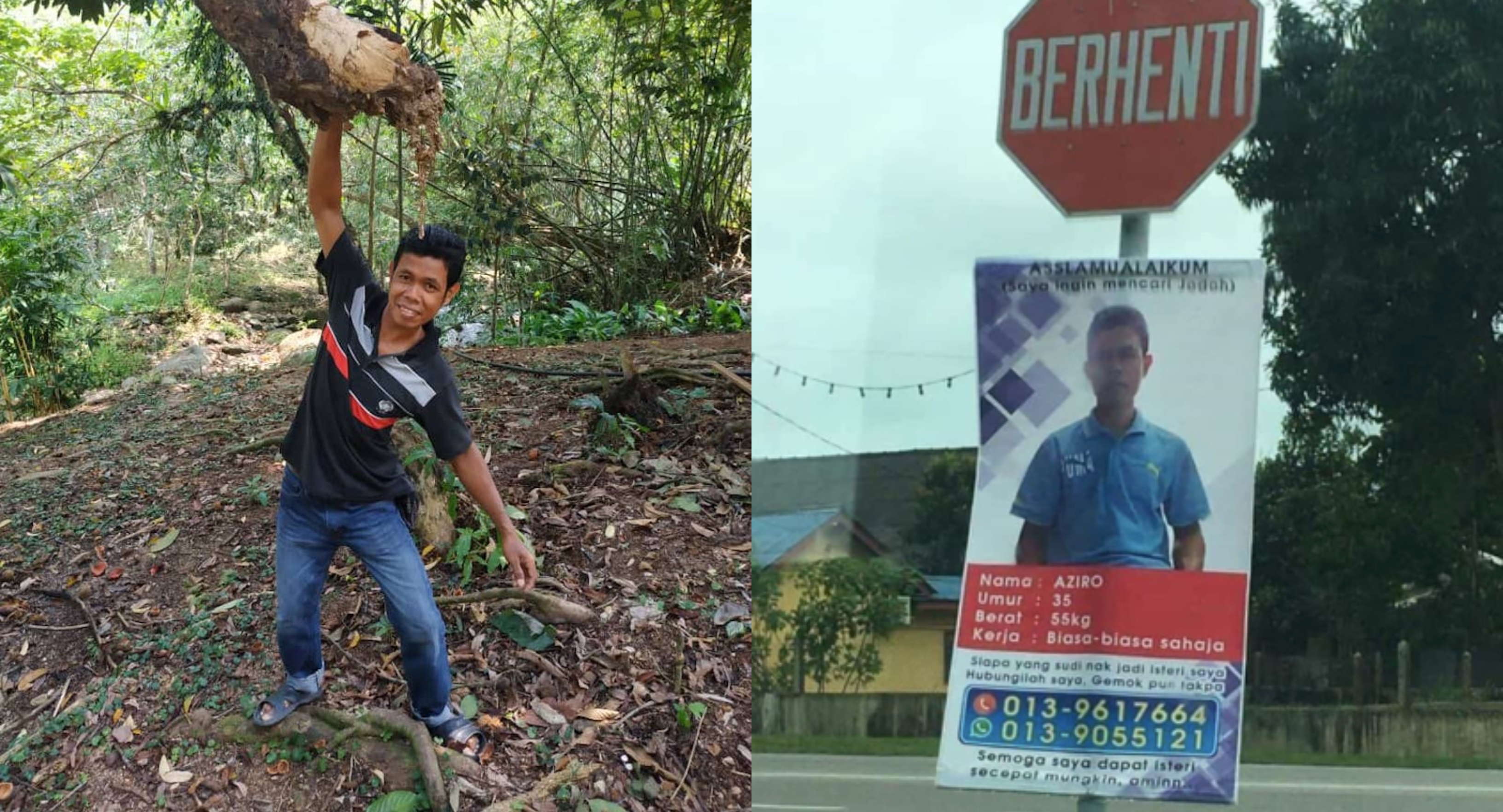 Lelaki Promote Diri Akhirnya Jumpa Calon Isteri, Tak Sia-Sia Gantung Poster!