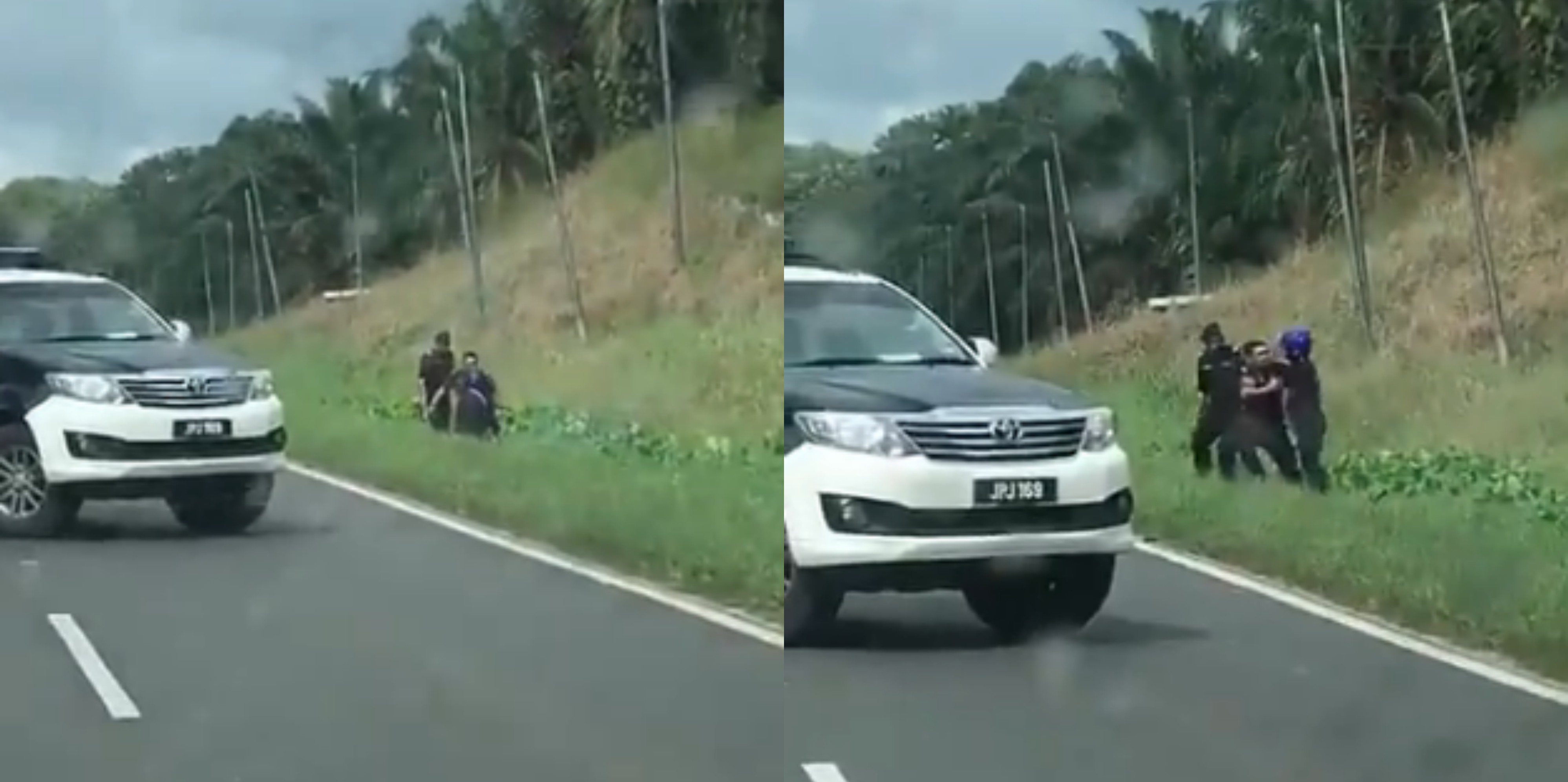 [VIDEO] JPJ Siasat Video Anggota Lepas Geram ‘Pukul’ Penunggang Motosikal