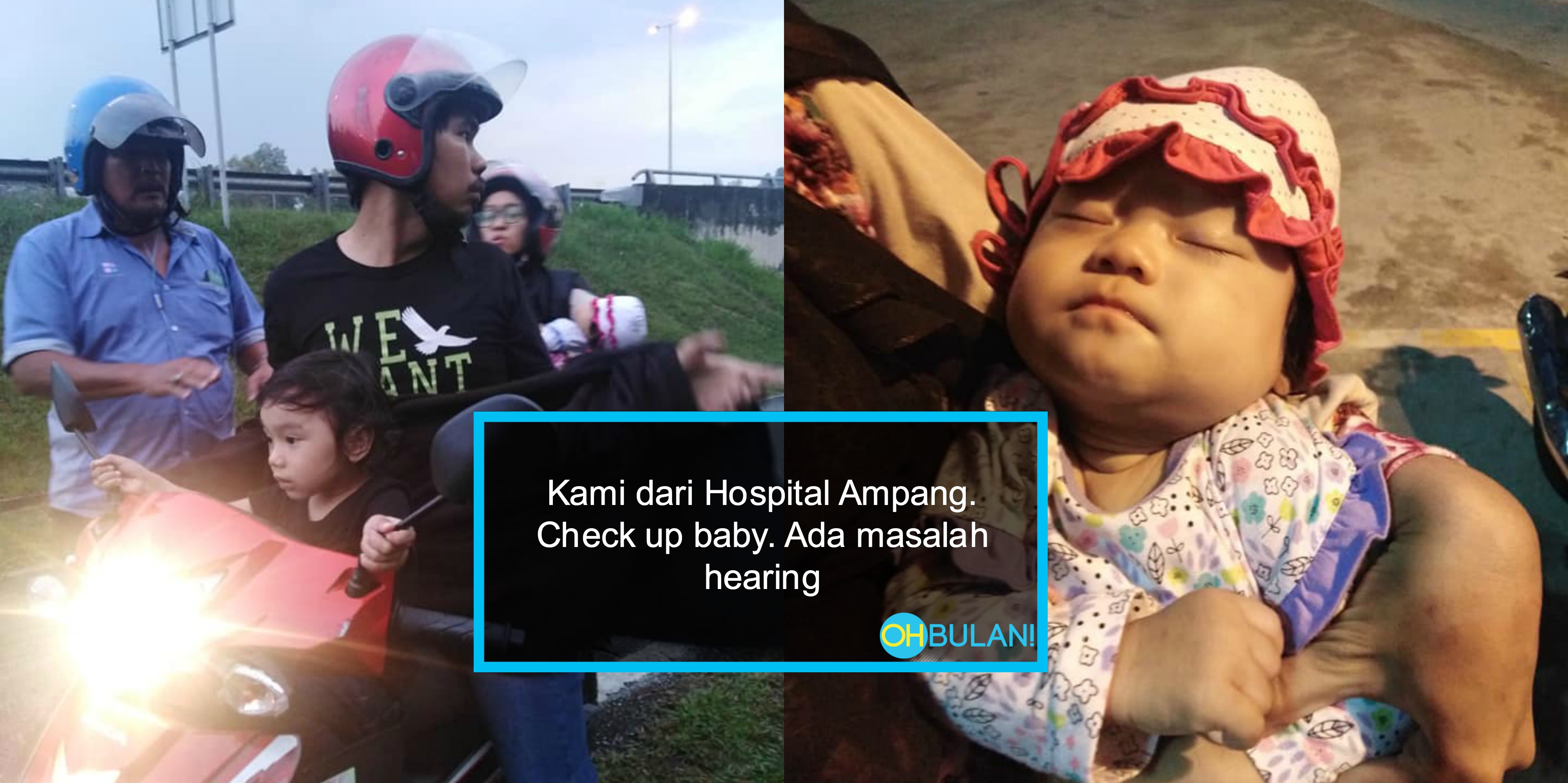 Terserempak Pasangan Naik Motor Dalam Keadaan Tak Stabil Bawa Bayi, Bila Ditanya…. Mengalir Air Mata!
