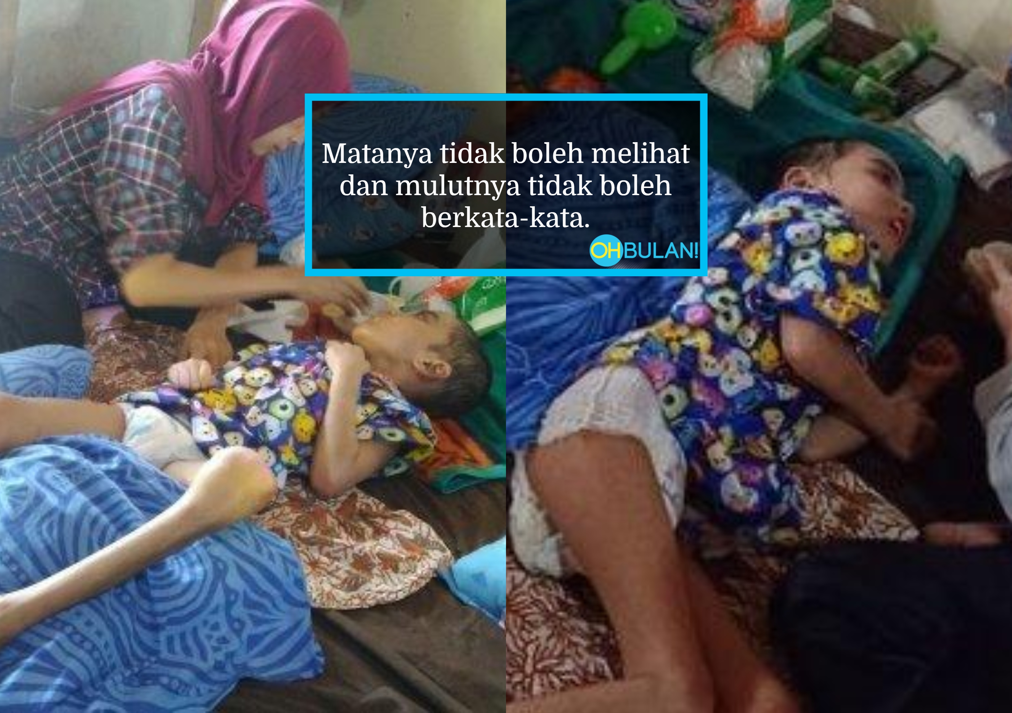 Anak Didera Ibu Bapa Kandung Kini Terlantar Sakit, Alami Kerosakan Saraf, Lumpuh & Tulang Badan Rosak. Kejam!