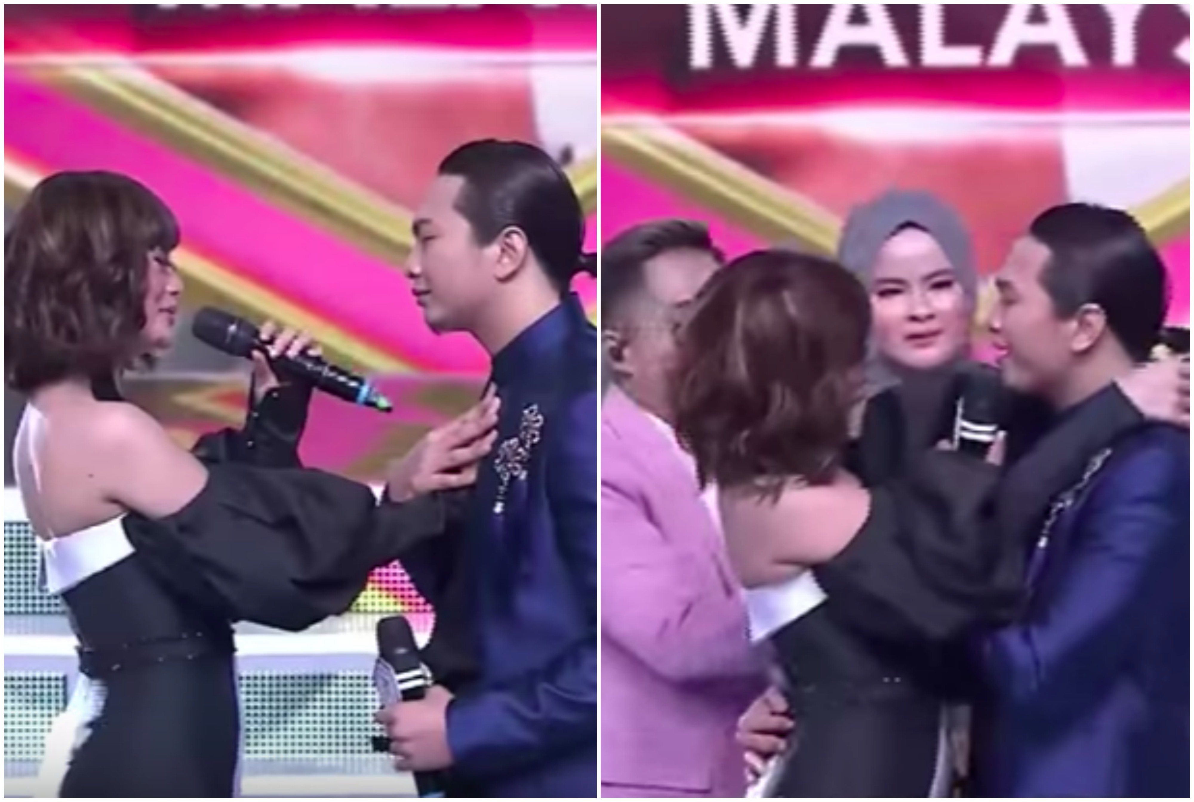 [VIDEO] Tangkap Lentok Dengan Cewek Seksi, Peserta Malaysia ‘Diserang’ Isteri Atas Pentas