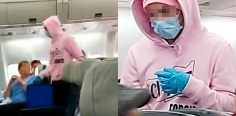 [VIDEO] Bergurau Tak Kena Tempat, Selebriti Media Sosial ‘Prank’ Positif Coronavirus Dalam Pesawat Ditahan