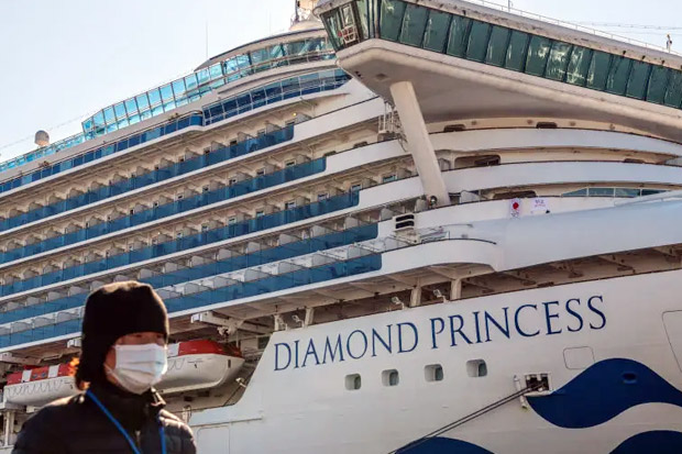 Baru Berlabuh Di Jepun, 355 Penumpang Kapal Persiaran Diamond Princess Positif Covid-19