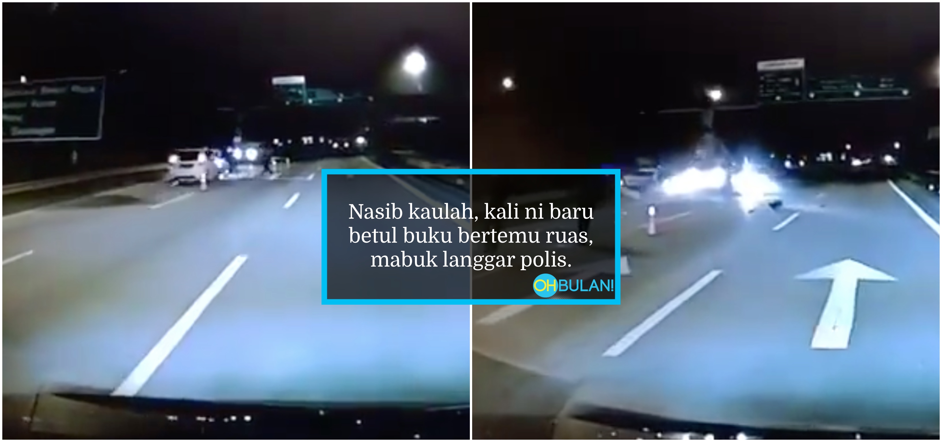 [VIDEO] ‘Bukan Main Laju Lagi’ – Pemandu Myvi Mabuk Langgar MPV Peronda Polis?