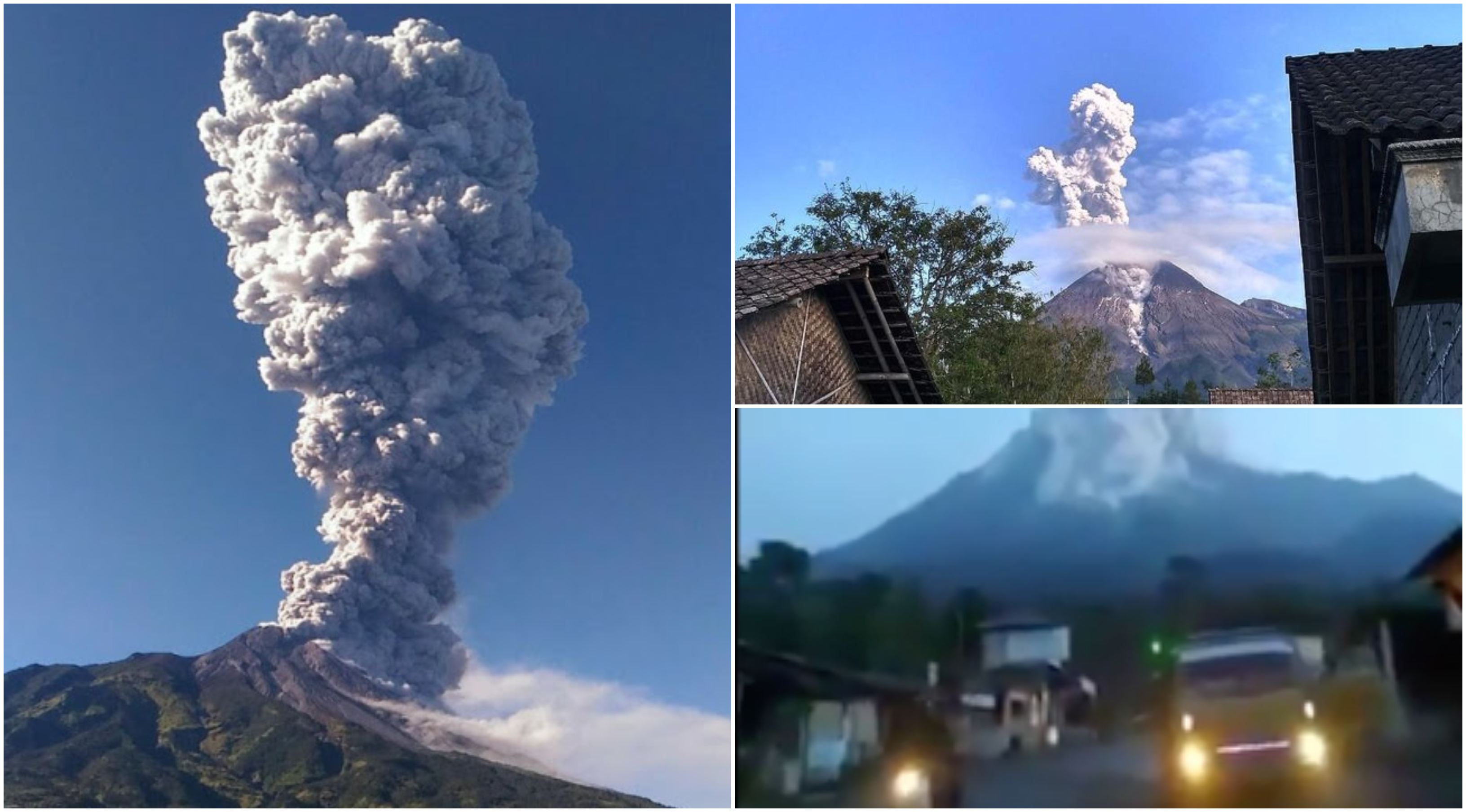 [VIDEO] Detik Cemas Gunung Merapi Di Indonesia Meletus Lagi, 4 Penerbangan Dibatalkan