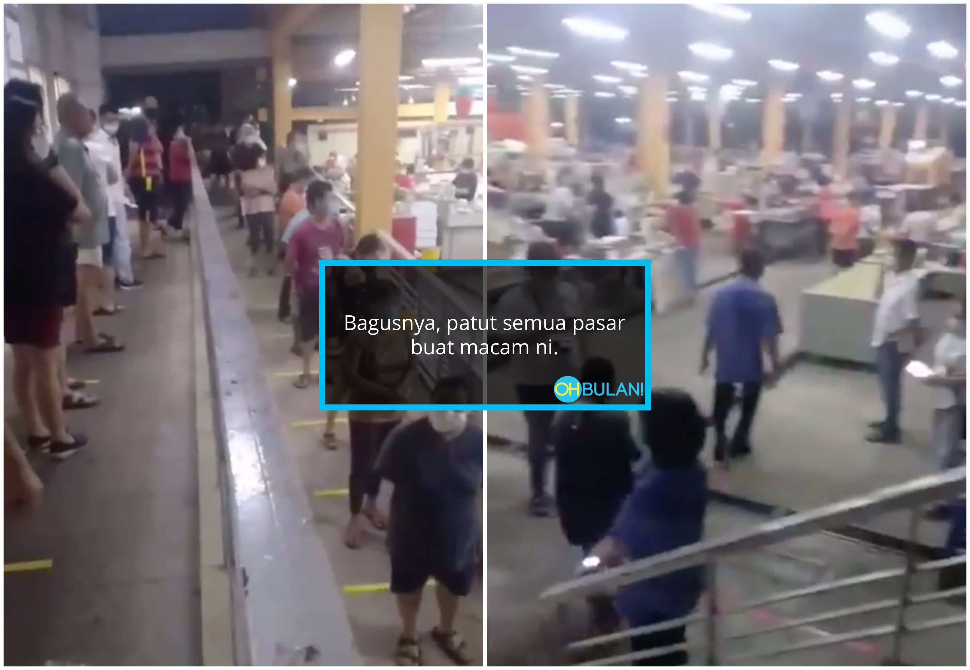[VIDEO] Pasar Juru Amal Konsep ‘Social Distancing’ Terima Pujian Netizen