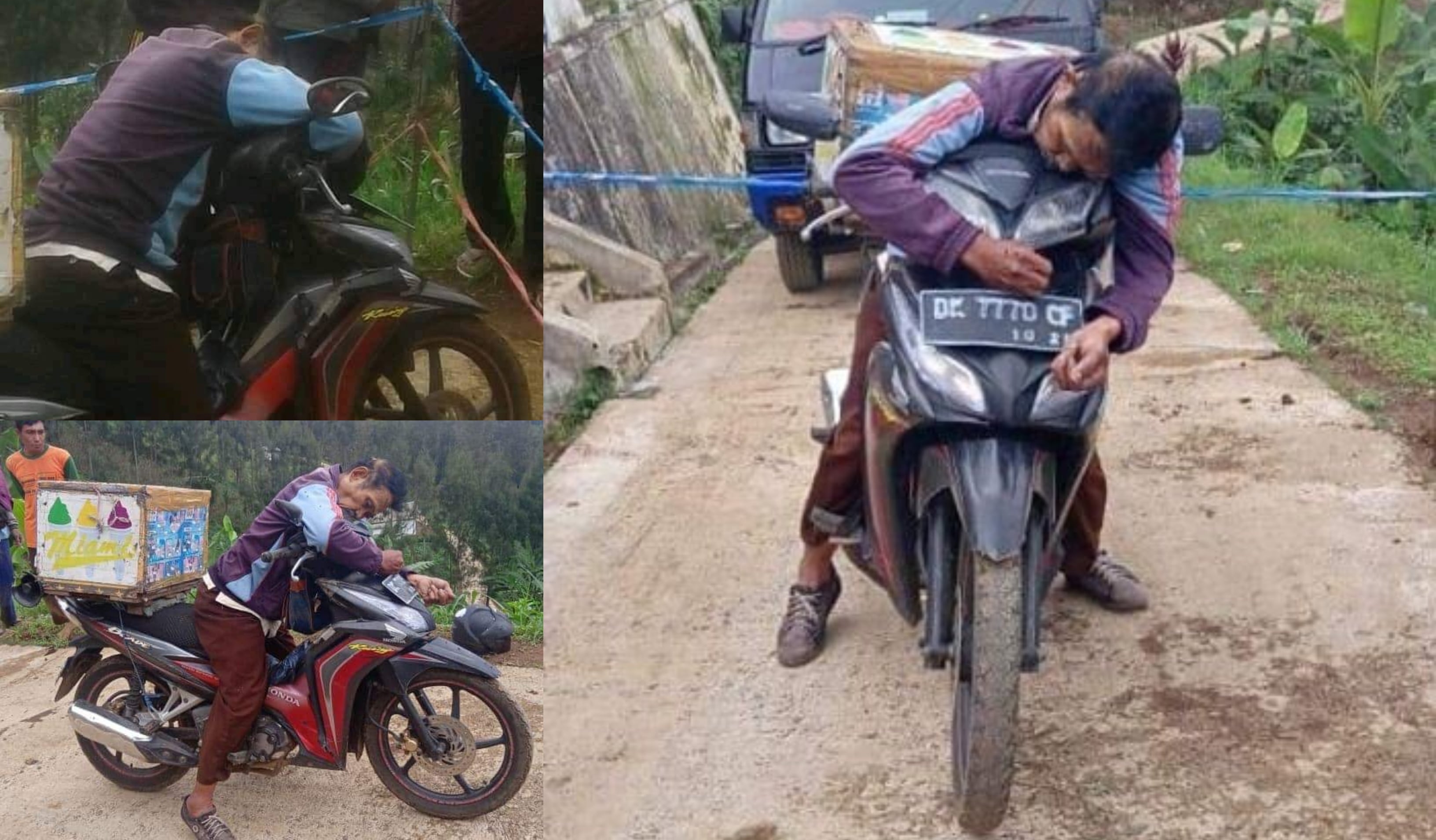 Penat Cari Nafkah Buat Keluarga, Penjual Ais Krim Ditemui Mati & Terlentok Atas ‘Handle’ Motosikal