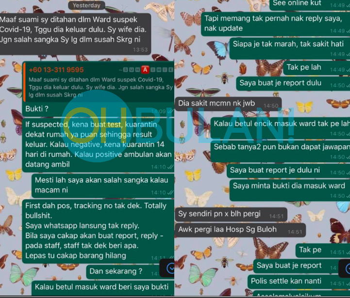 'Suami Suspek Covid-19' – Taktik Scammer PKP, Cerita 