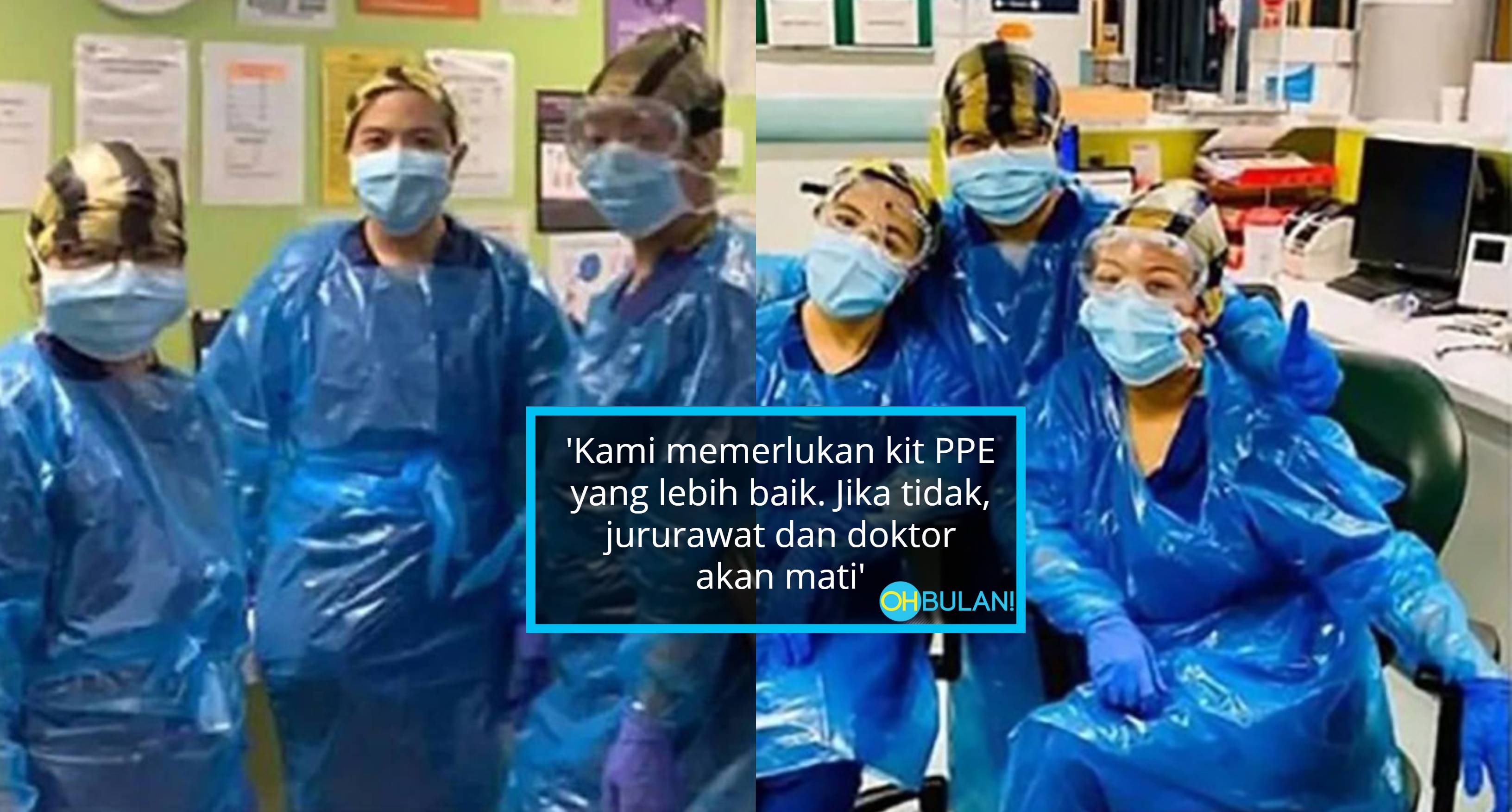 Guna Beg Plastik Sampah Sebagai PPE, Tiga Jururawat Disahkan Positif Covid-19