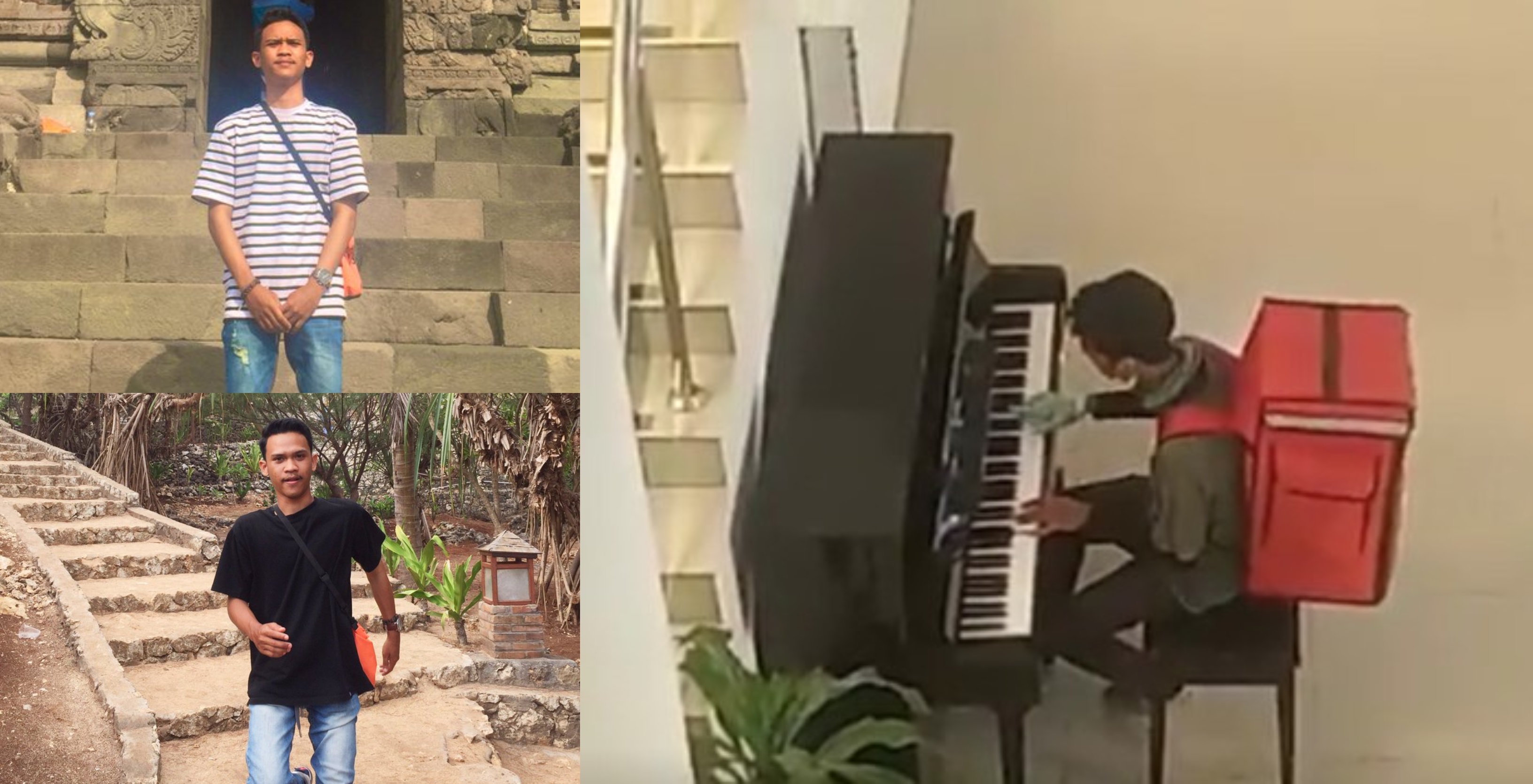 Viral Video Abang Penghantar Makanan ‘Rehat’ & Main Piano, Bila Ditanya Rupa-Rupanya…