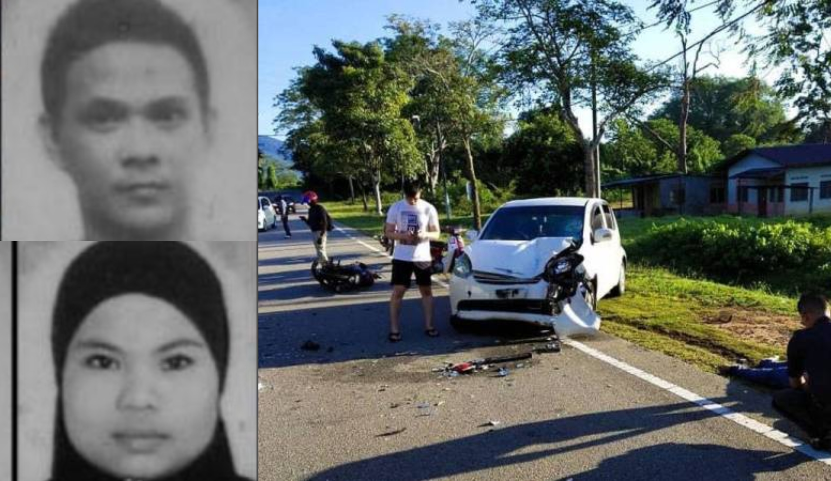 Wanita Hamil 7 Bulan, Suami Maut Dirempuh Myvi Ketika Dalam Perjalanan Ke Hospital
