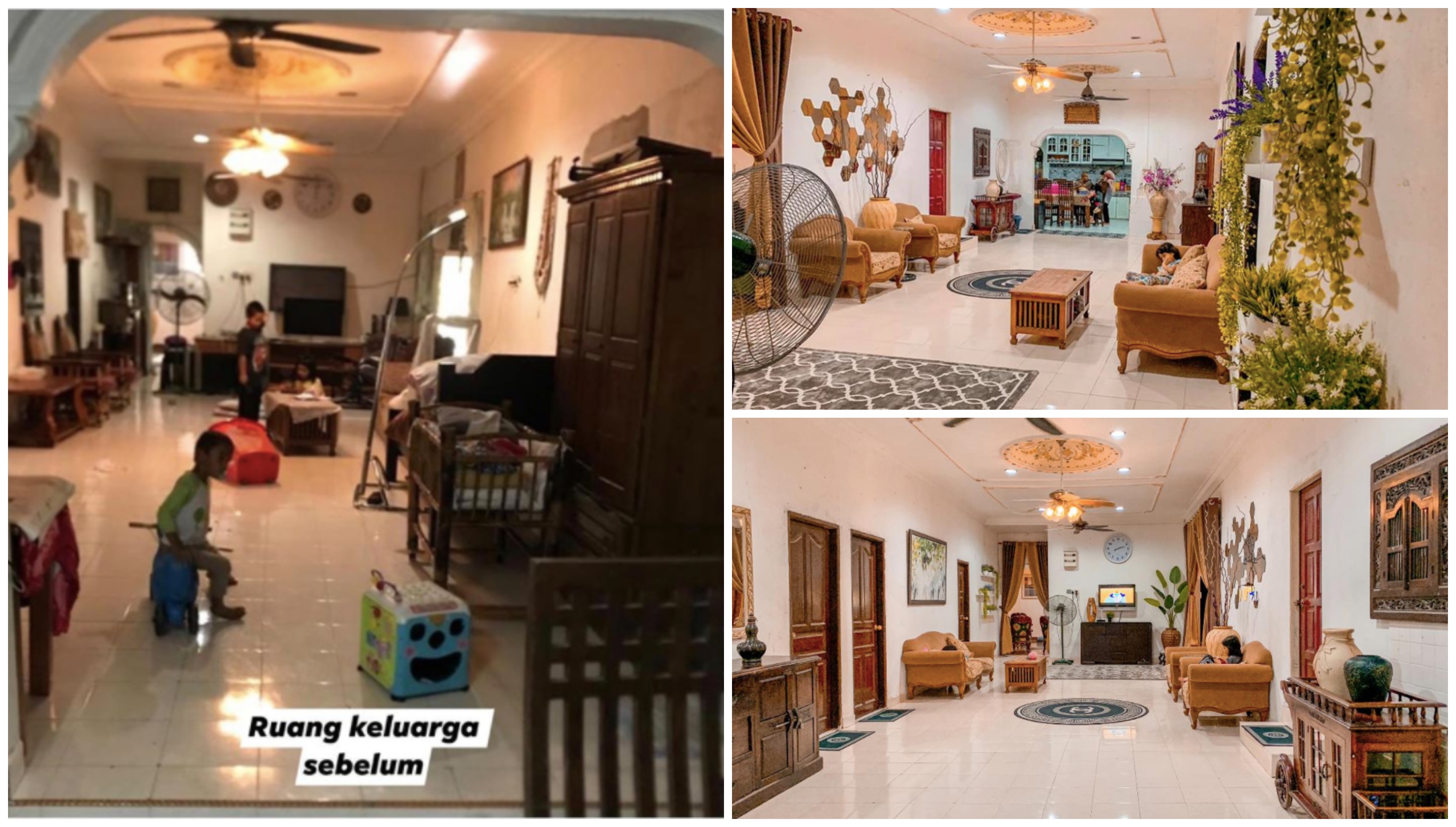 3 Bulan Terkandas PKP Di Kampung, Lihat Hasil Dekorasi Rumah Mak Yang Dilakukan Wanita Ini