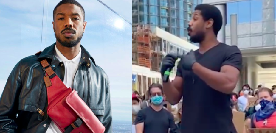 Michael B Jordan Dipuji Turun Padang Sertai Demonstrasi Diskriminasi Kaum