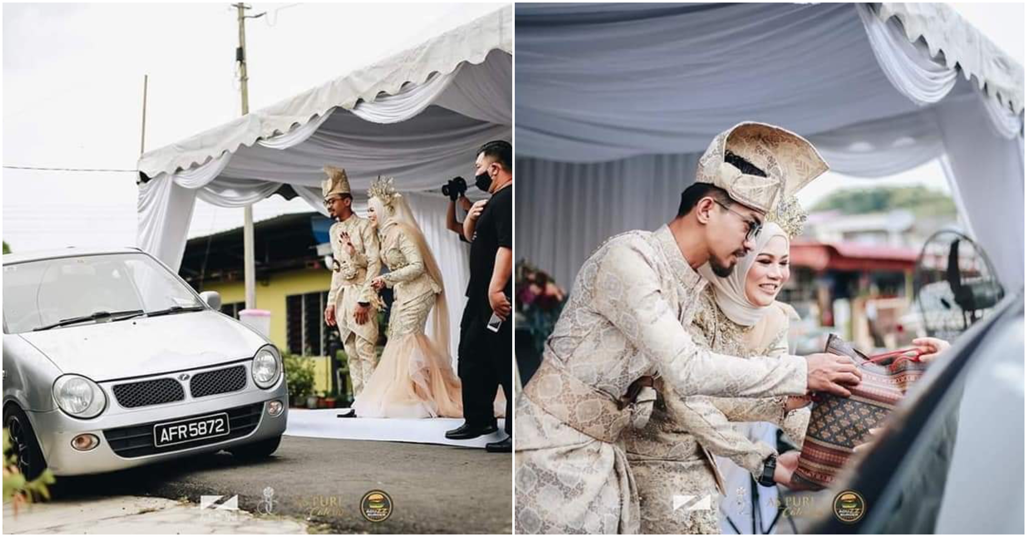[VIDEO] Kemeriahan Majlis Kahwin ‘Drive Thru’ Semasa PKPP, Boleh Jumpa Pengantin Seminit Je!