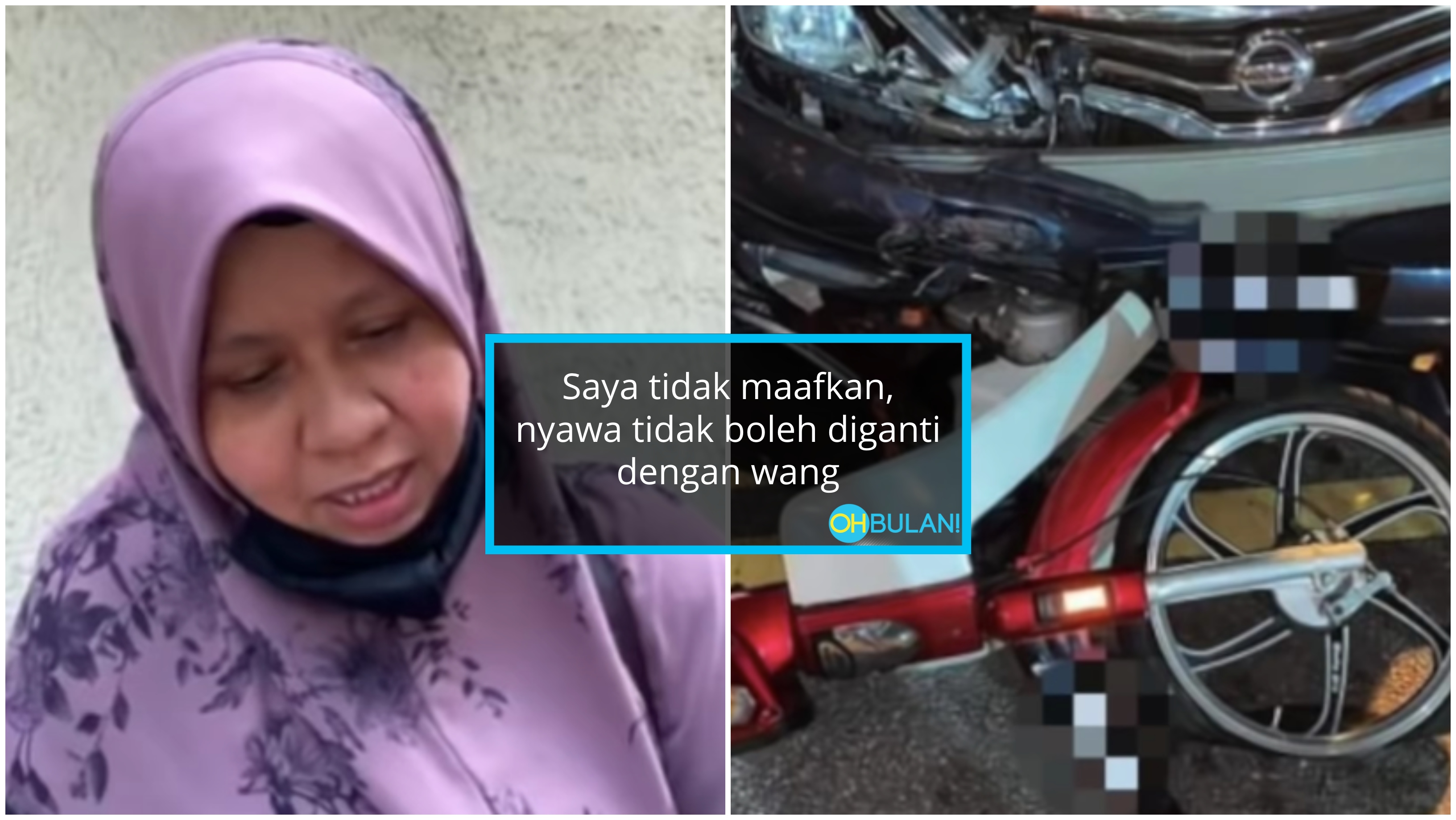 ‘Saya Tak Maafkan’ – Isteri Mangsa Langgar Pemandu Mabuk