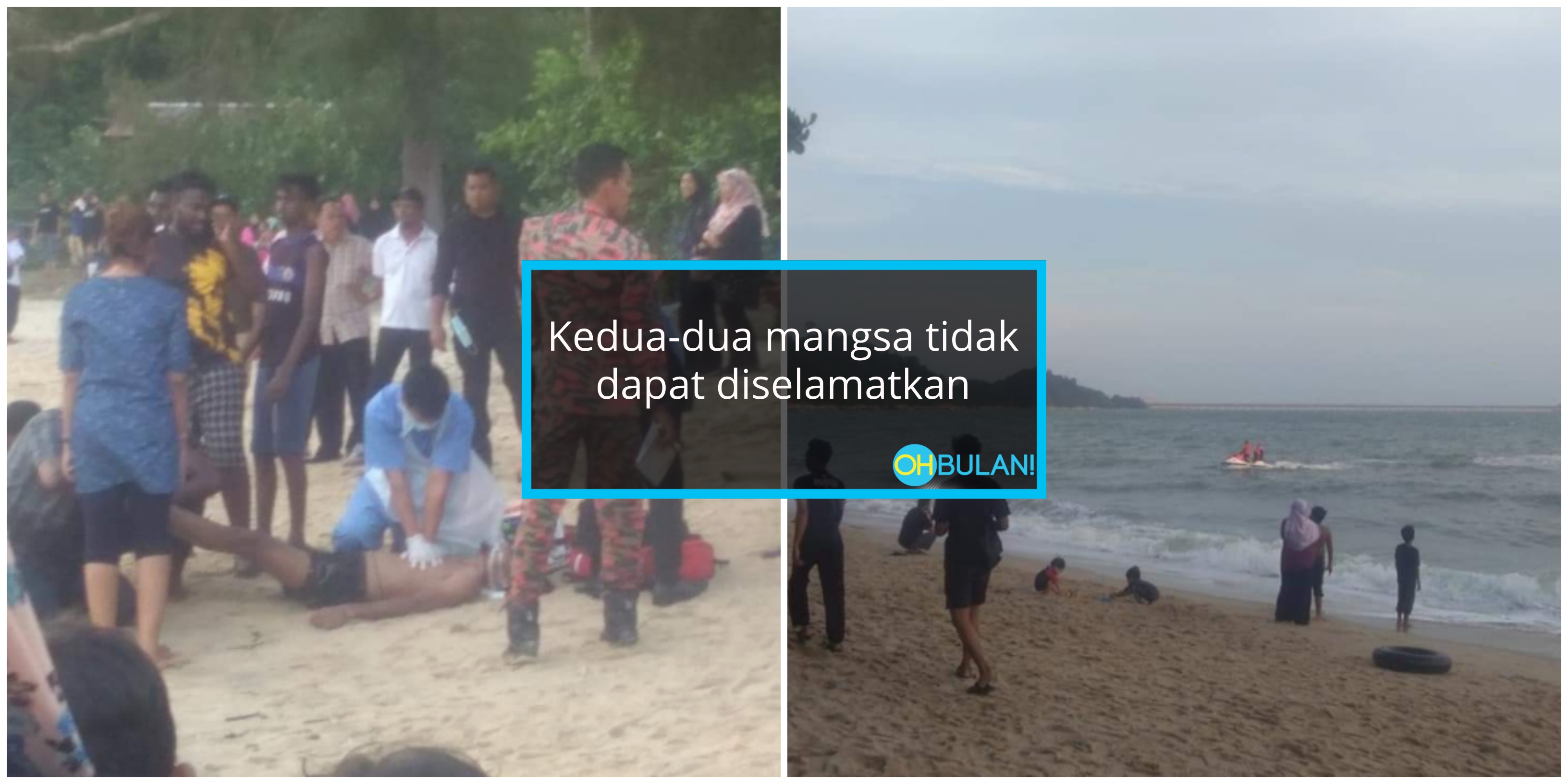 Tragedi Duka 8 Sekawan Berkelah Di Pantai Teluk Batik, Seorang Mati Lemas & Rakan Masih Hilang