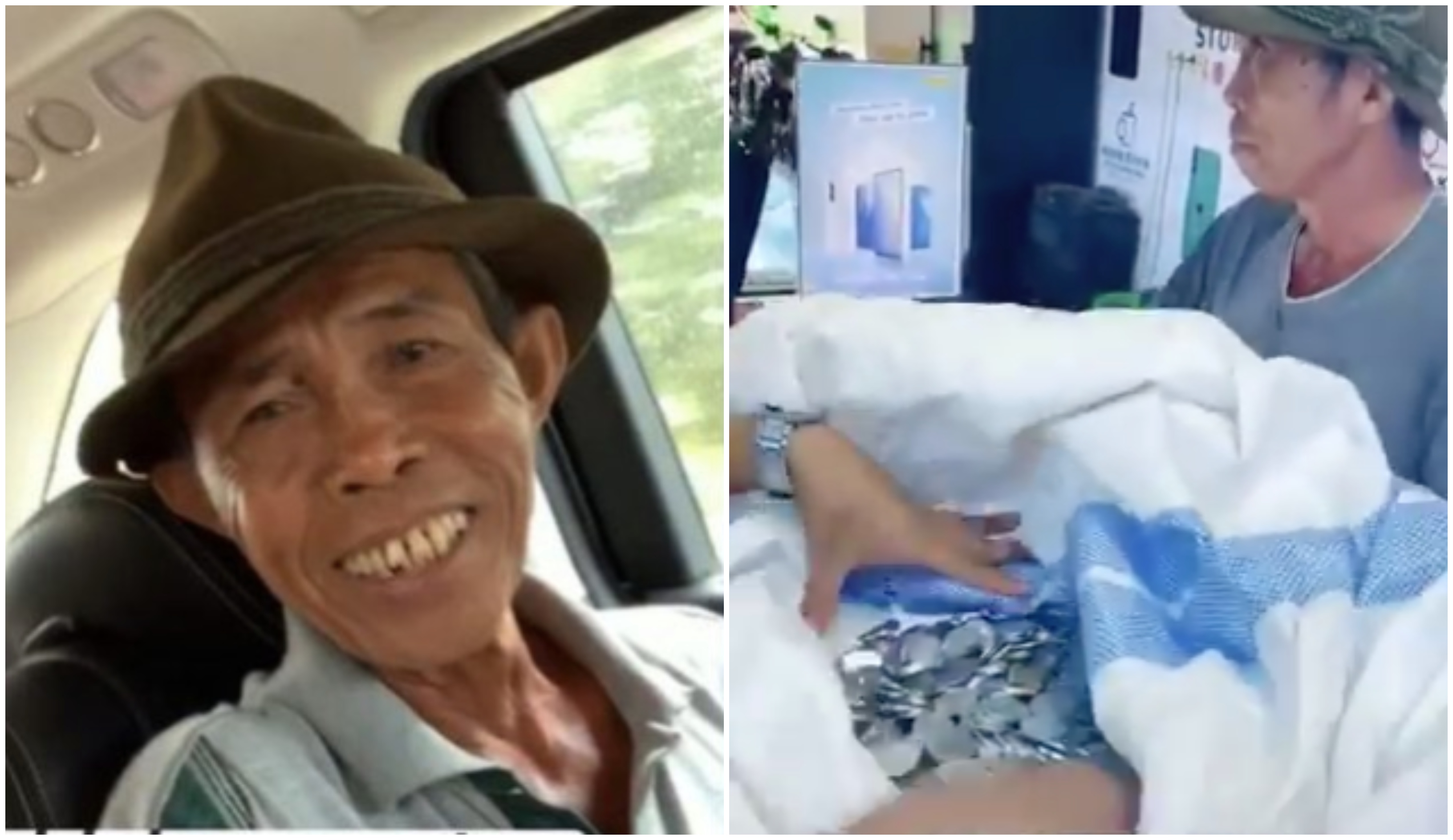 [VIDEO] Pekerja Kedai Terkejut Pakcik Tua Bawa Seguni Wang Syiling Nak Belikan Anak Telefon Bimbit