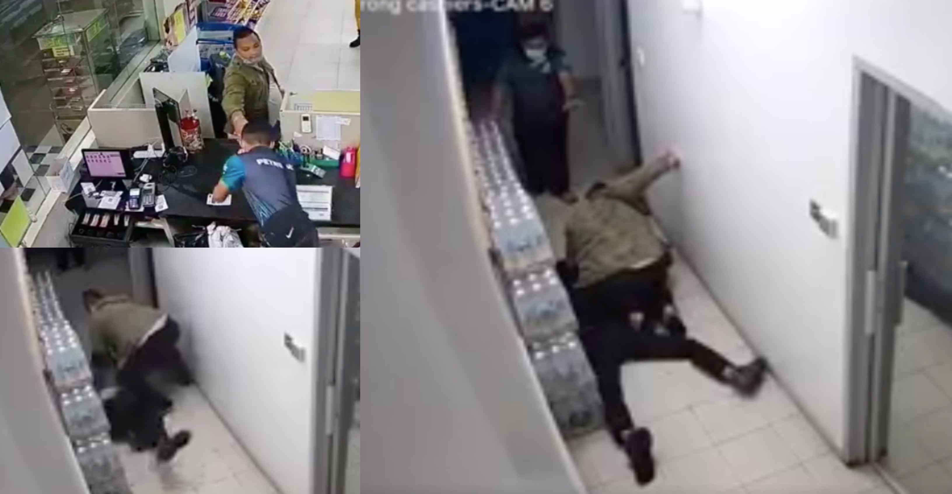 [VIDEO] Pelanggan ‘Naik Hantu’ Belasah Pekerja Stesen Minyak Selepas Diminta Pakai Mask
