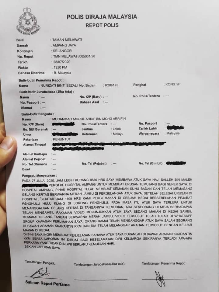 Pakai Gelang  Kertas Pink Warga Emas  Dikecam Netizen 