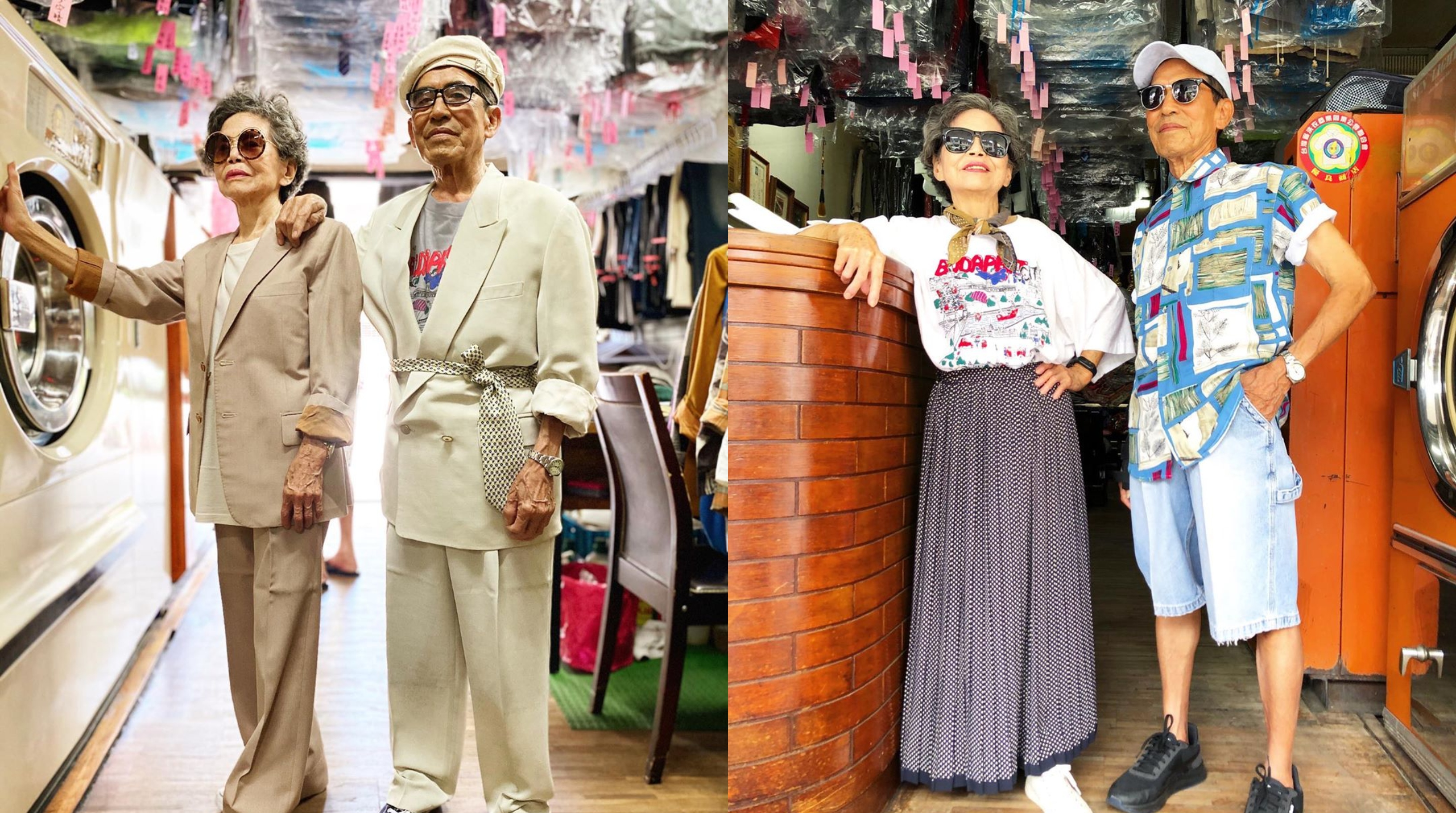 [FOTO] Warga Emas Ini OOTD Hanya Guna Baju Tinggalan Di Dobi, Dah Tua Pun Pandai Fesyen!