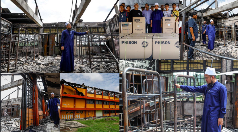 ‘Saya Ganti Semula Duit Pelajar Yang Terbakar’- Ustaz Ebit Bantu Kes Kebakaran Di Pahang