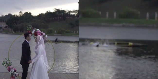 [VIDEO] Pengantin Asyik Posing Tapi Abang Kayak Pulak Curi Perhatian