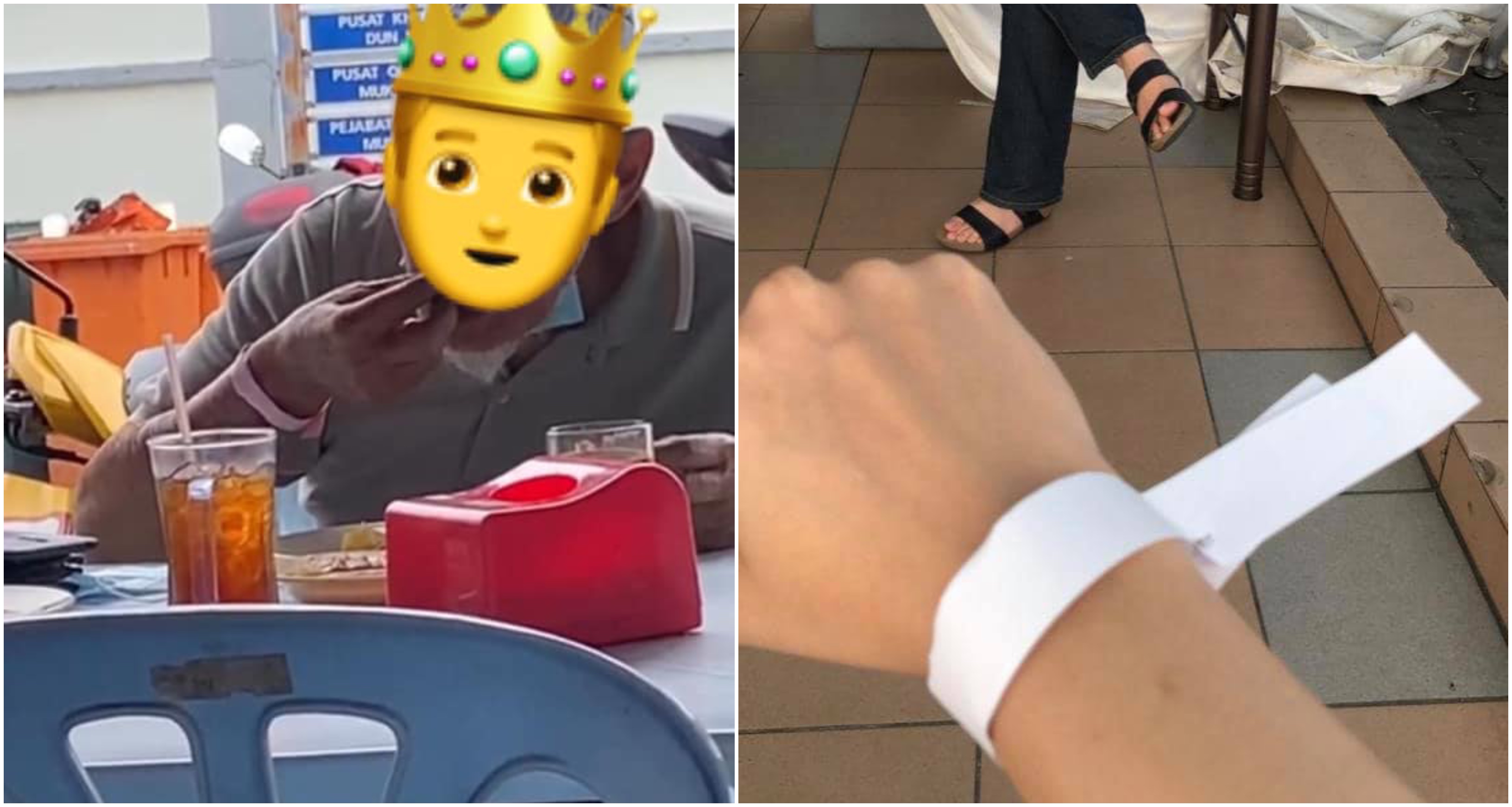 Pakai Gelang Kertas ‘Pink’, Warga Emas Dikecam Netizen, Rupa-Rupanya…