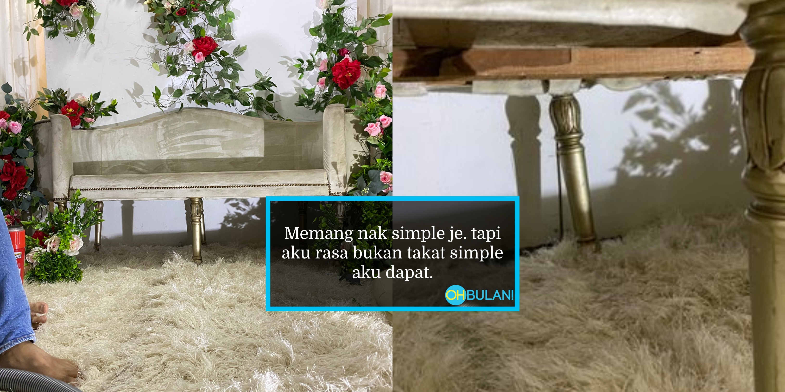 ‘Payment Nak Laju Tapi..’ – Pengantin Kecewa Pelamin Idaman Dah Macam Tema ‘Tarzan’