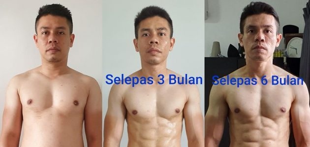 Hanya Workout Di Rumah, Bapa 4 Anak Transform Daripada Boroi Ke Six Packs Dalam 3 Bulan