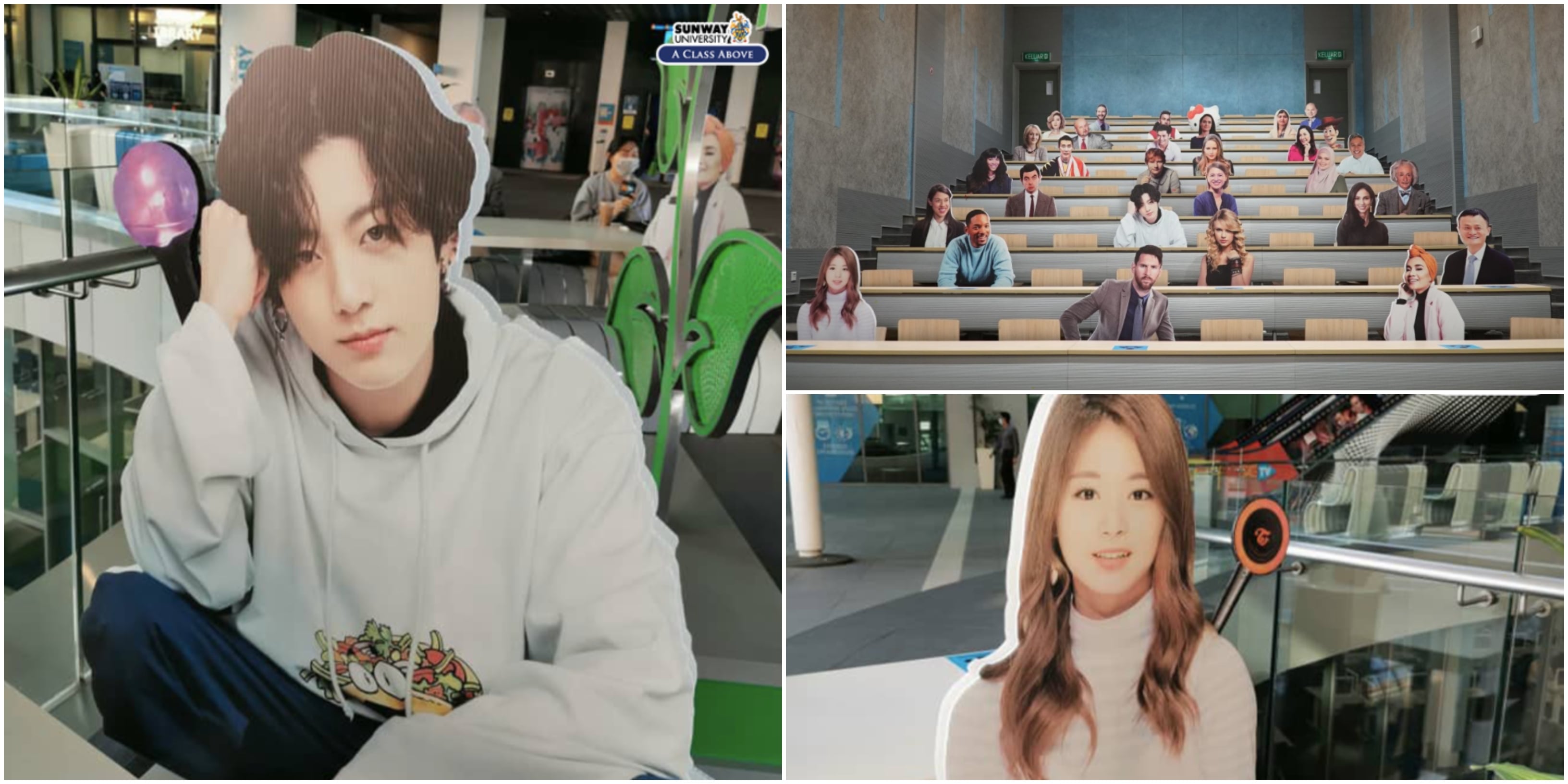 Siap Jungkook Teman Study, Idea Kreatif Sunway University Kekalkan Jarak Sosial Dipuji