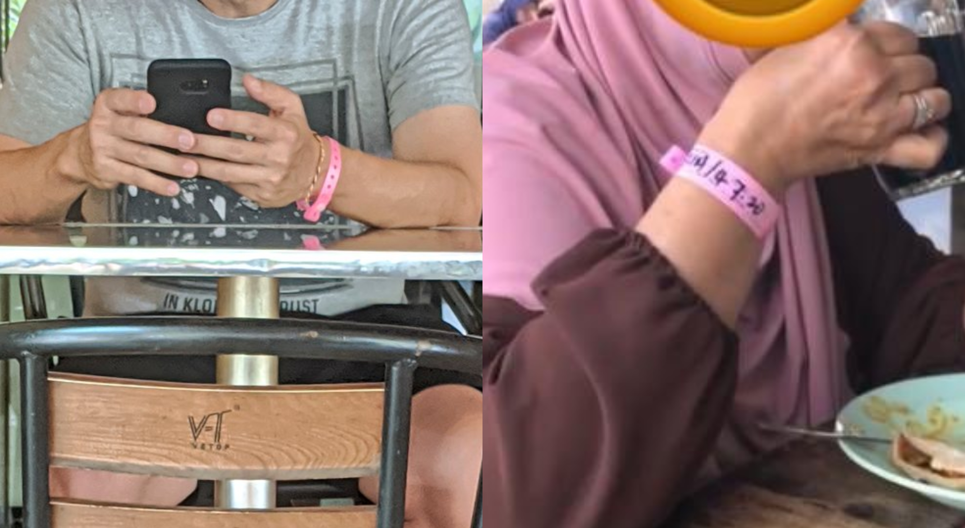 Lagi Kes Individu Pakai Wristband Merah Jambu Di Restoran!