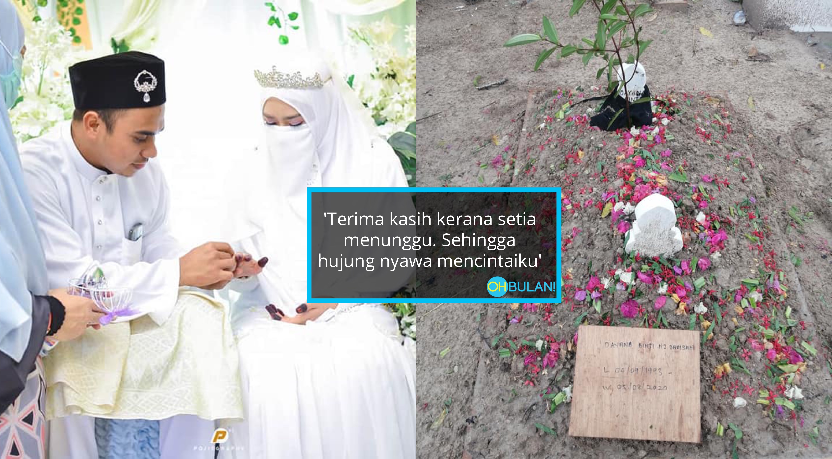‘Biarlah Sayang Tengok Muka Abang…’ – Ajal Jemput Lepas 10 Hari Nikah, Suami Syukur Dapat Urus Jenazah Isteri