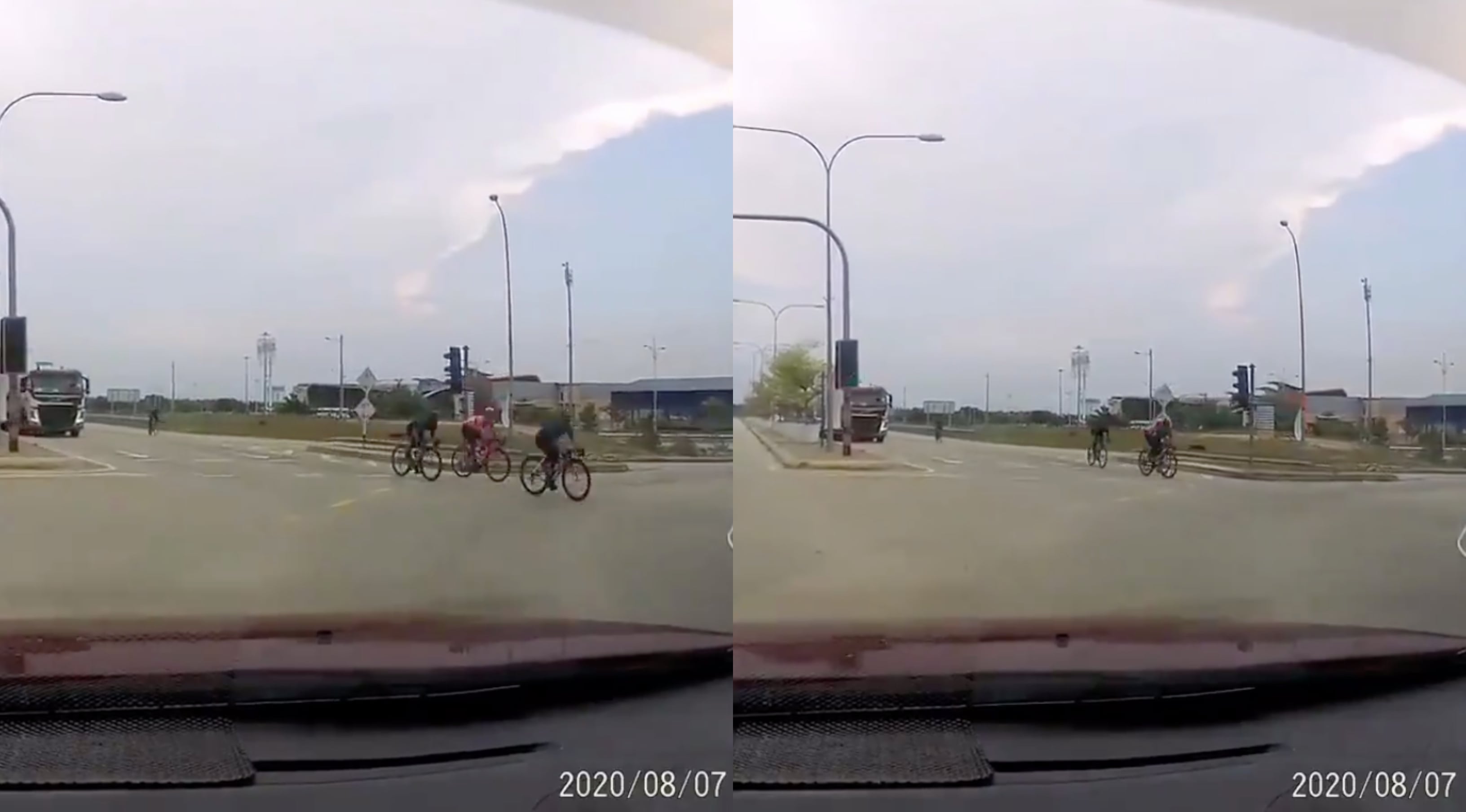 [VIDEO] Selamba Pecut Langgar Lampu Merah, Geng Basikal Undang Rasa Marah Netizen