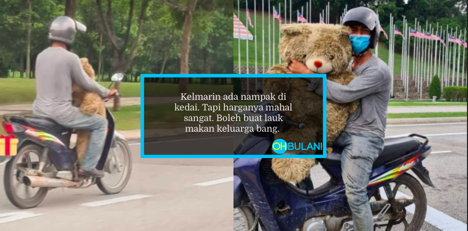 Jumpa Teddy Bear Di Tempat Sampah, Bapa Sanggup ‘Cuci’ Buat Mainan Anak.. Sebak!
