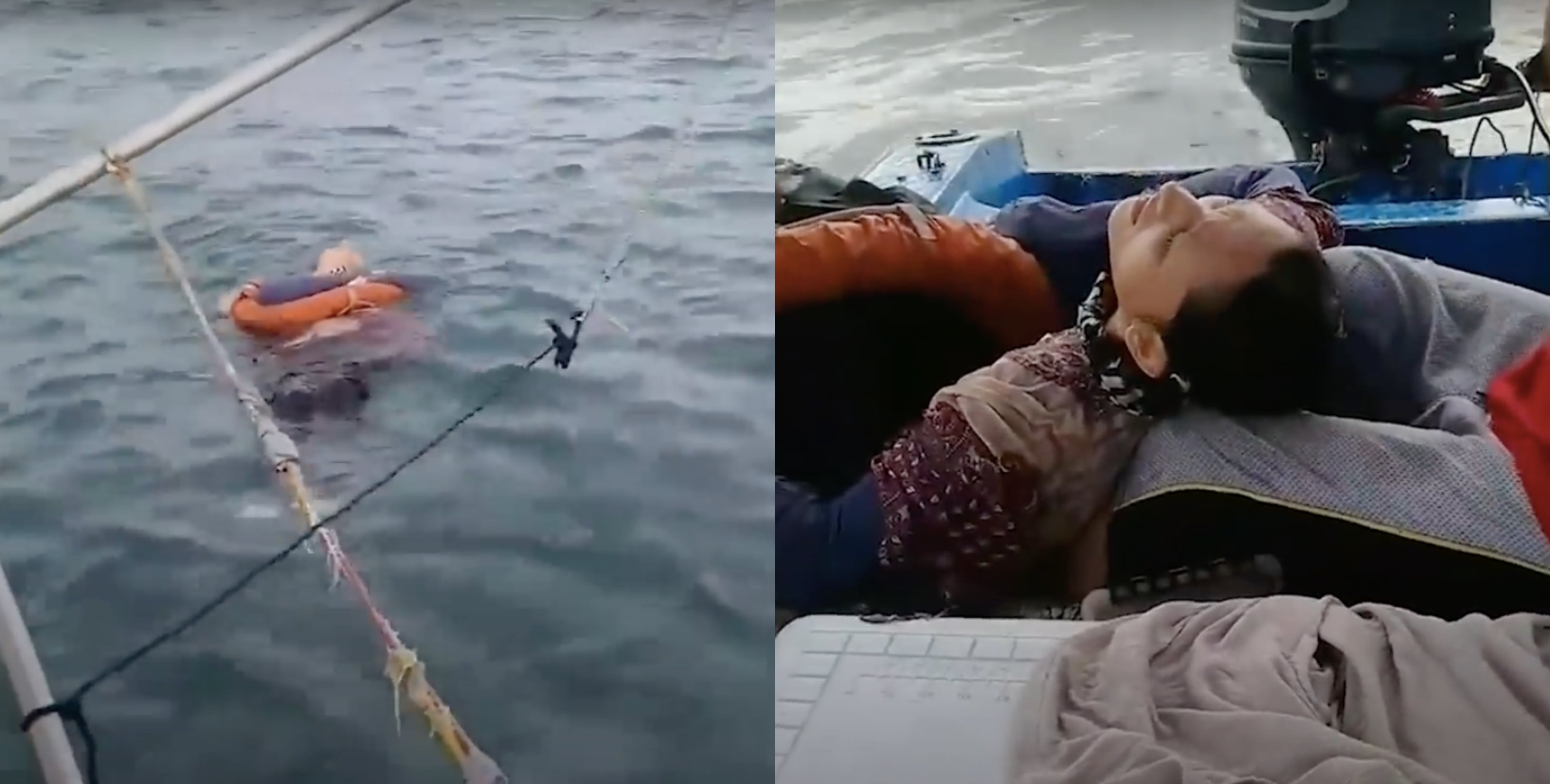 [VIDEO] Wanita Dijumpai Terapung Tengah Laut Selepas 2 Tahun Hilang