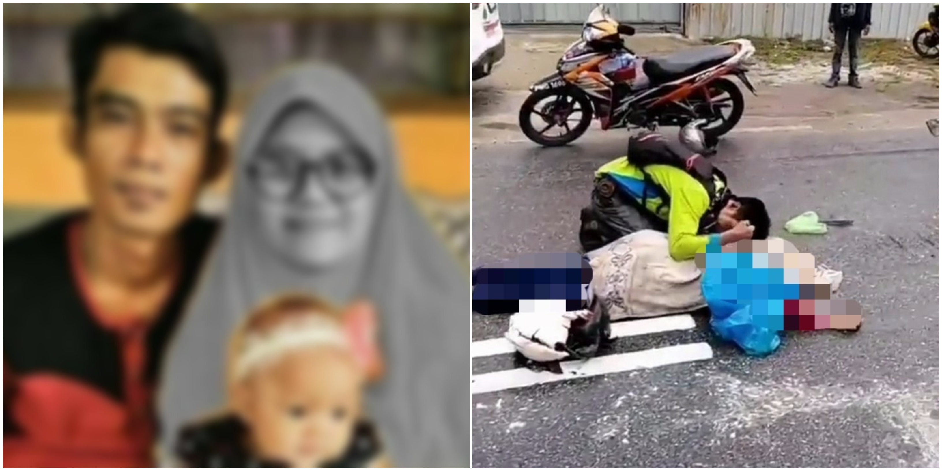 [VIDEO] Menangis Diiringi Hujan Lebat, Suami Saksi Kemalangan Isteri OKU